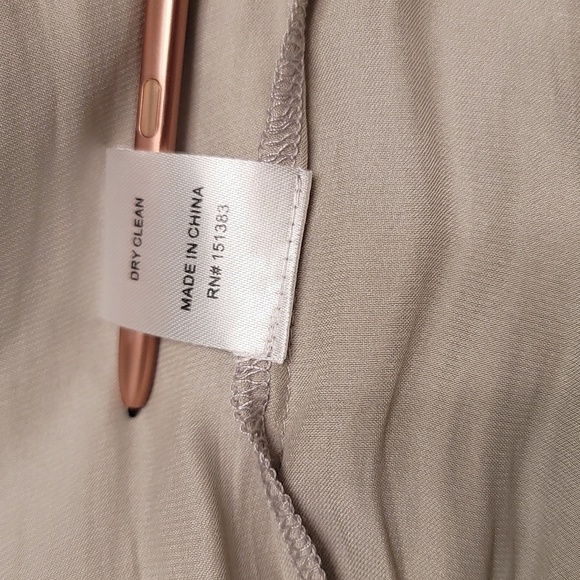 Anthropologie Current Air Aurelie Pleated Gold Metal Rivit  Mini Dress - Size XS - Picture 12 of 13